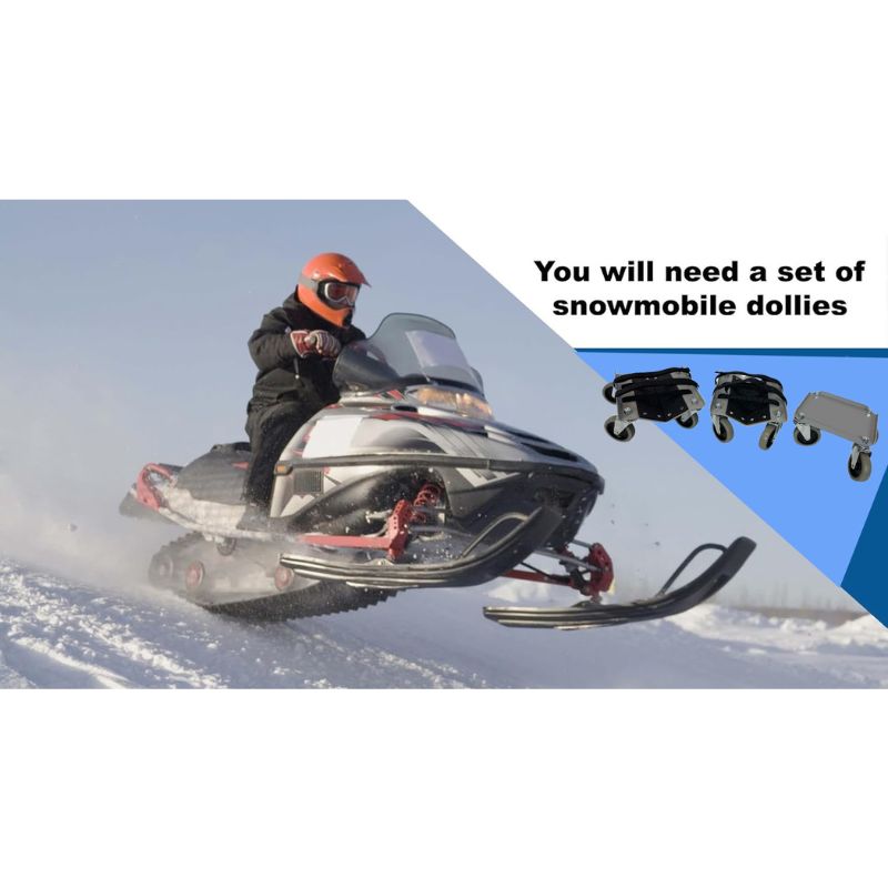 3-Pack V-Slide Snowmobile Dolly