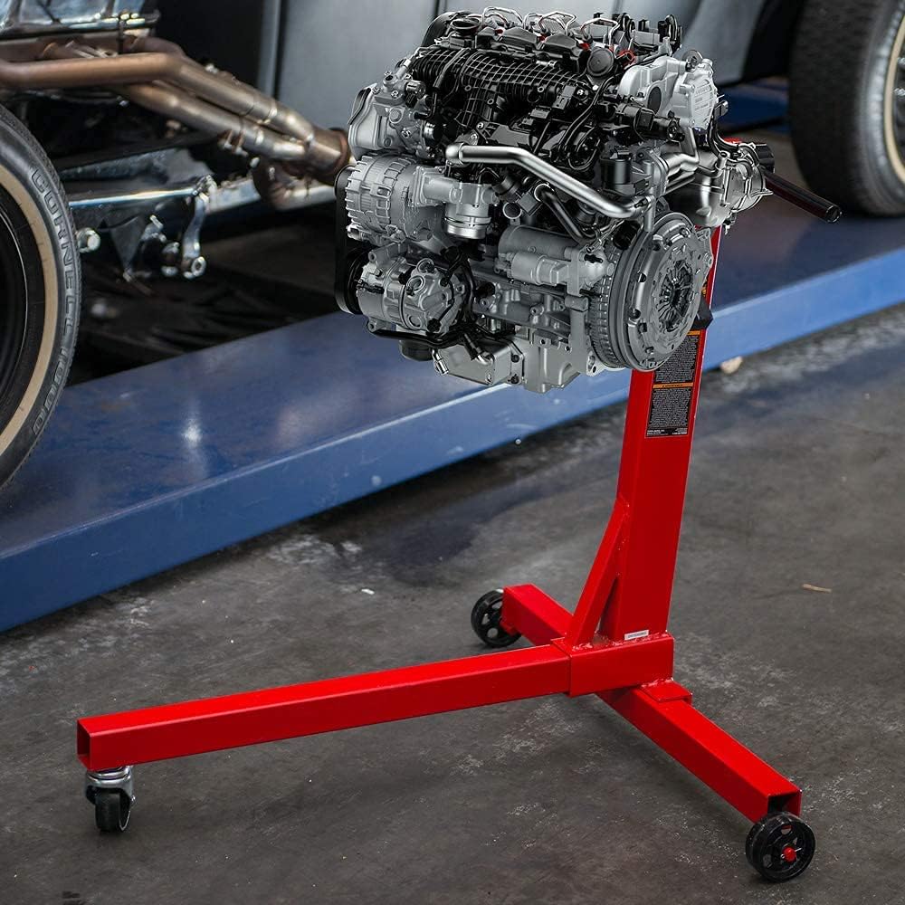 750lbs Engine Stand with Caster Wheels for Vehicle Maintenance,Auto Repair