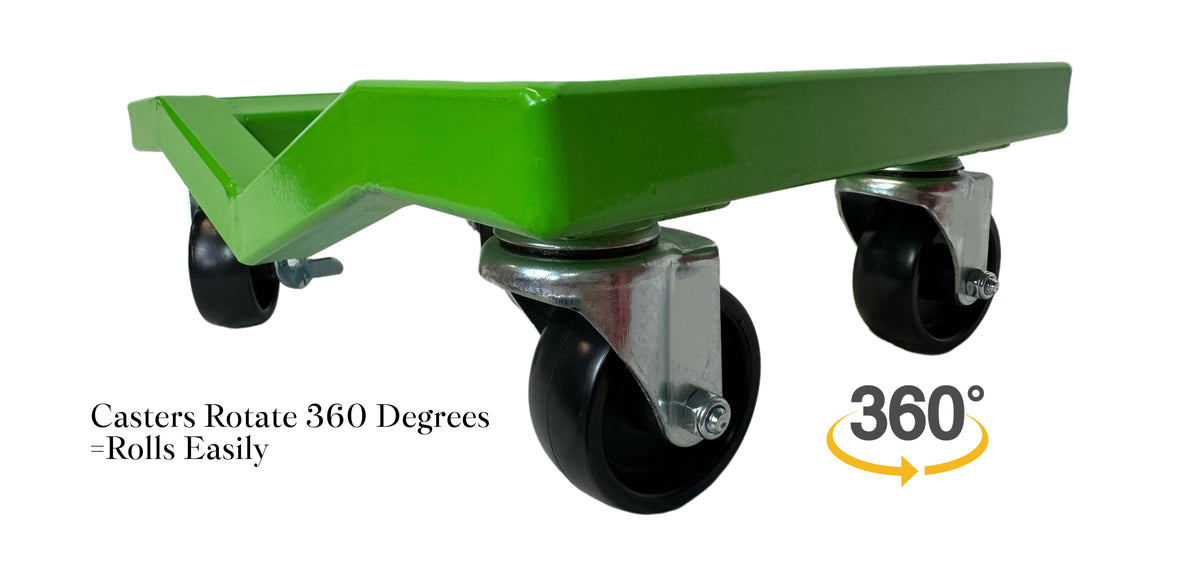 4-Pack Heavy-Duty Car Dolly 6000LBS Capacity with Locking Brakes for Cars,SUVs,Trucks, Trailers