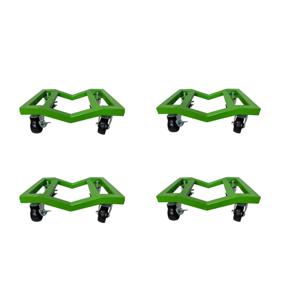 4-Pack Heavy-Duty Car Dolly 6000LBS Capacity with Locking Brakes for Cars,SUVs,Trucks, Trailers