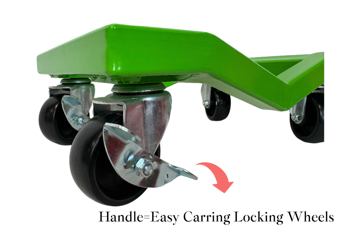 4-Pack Heavy-Duty Car Dolly 6000LBS Capacity with Locking Brakes for Cars,SUVs,Trucks, Trailers