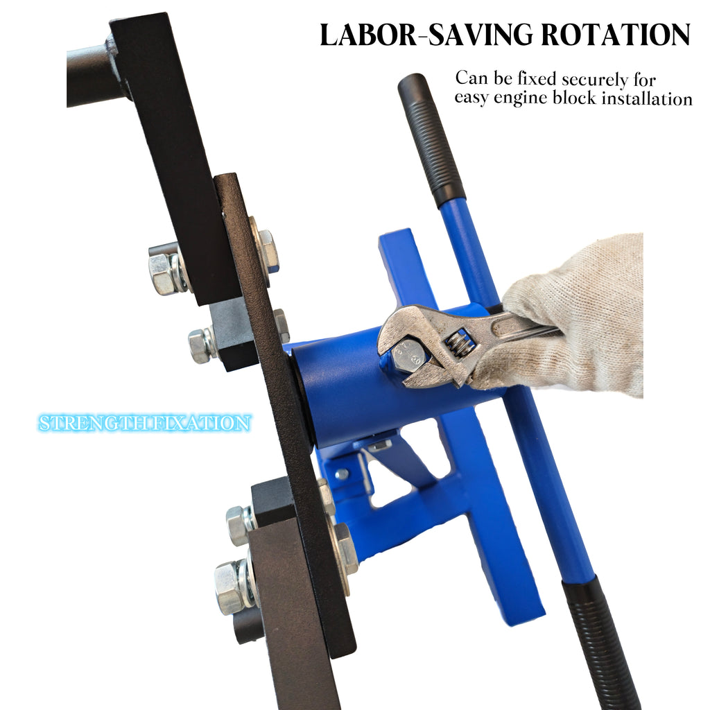 Heavy Duty Foldable Engine Stand 2000LBS Capacity with 6-Universal Casters