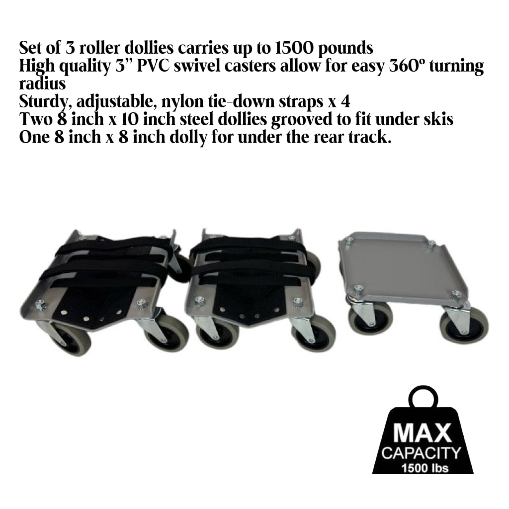 3-Pack V-Slide Snowmobile Dolly