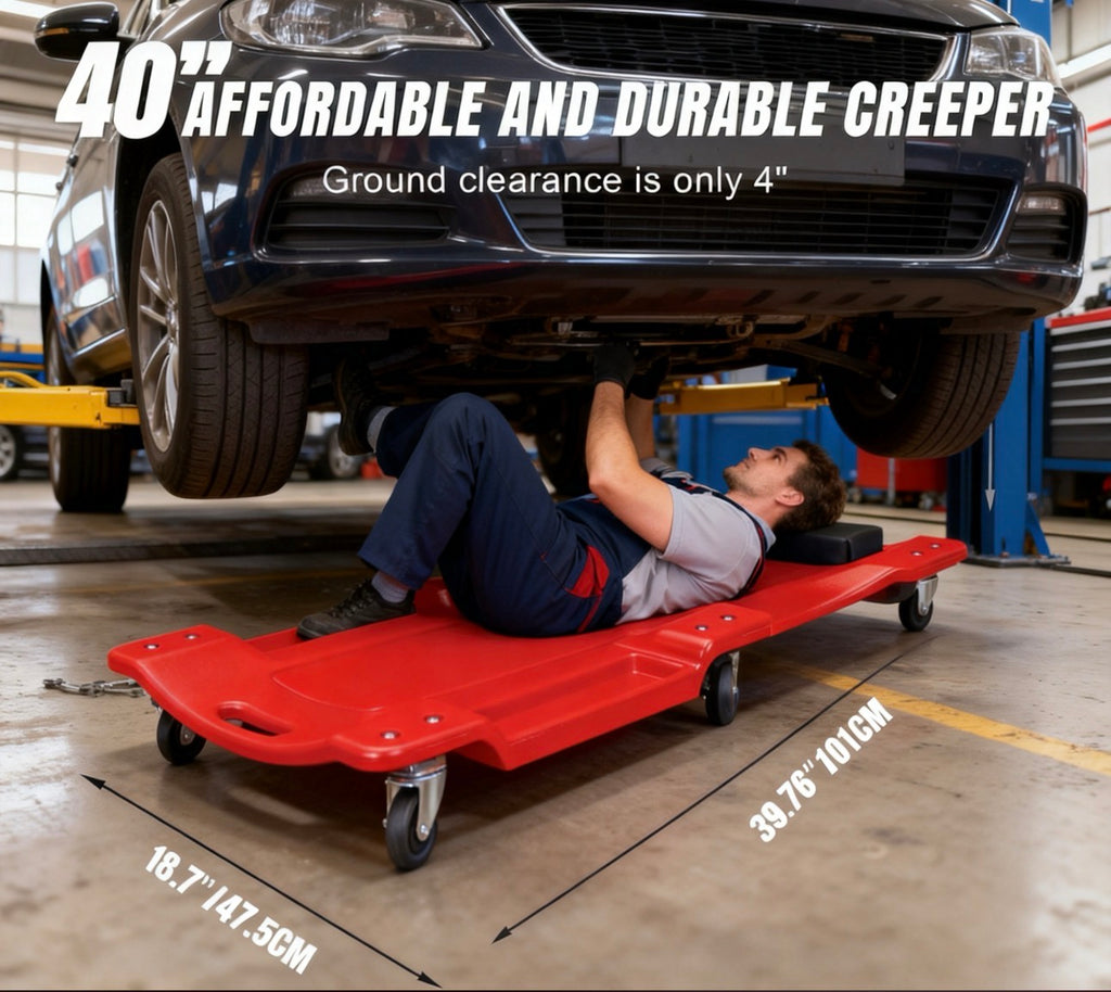 40 Inch  Low-Profile Under-Car Rolling Mechanic Creeper