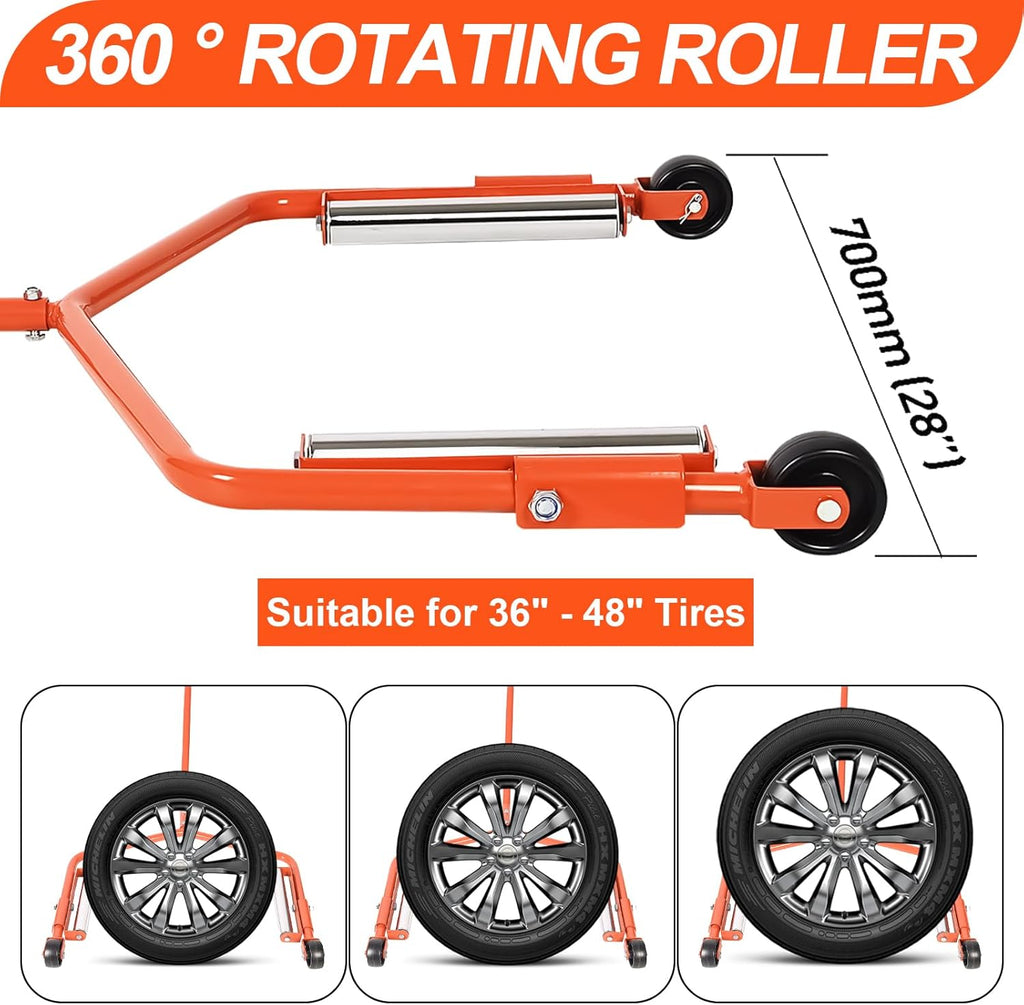 Heavy Duty Adjustable Truck Tire Wheel Dolly for Wide Tires