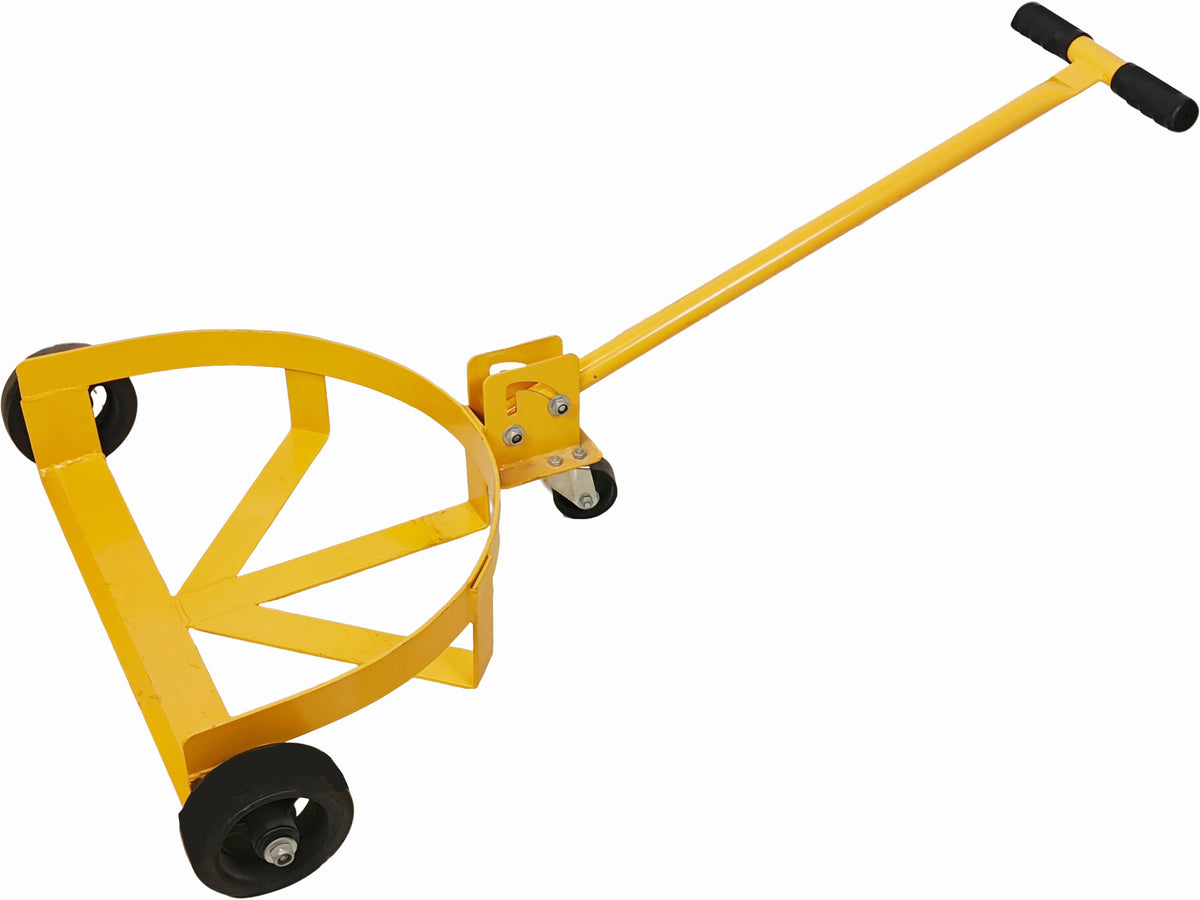 Oil Drum Cart with 3 Smooth-Rolling Wheels and Labor-Saving Handle