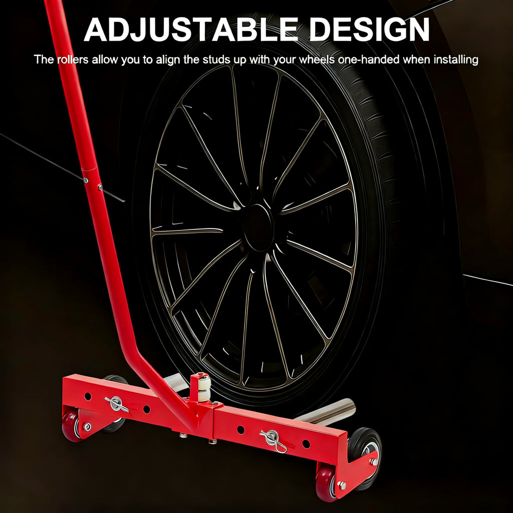 Adjustable Heavy-Duty Wheel Moving Cart Tire Transport Tool