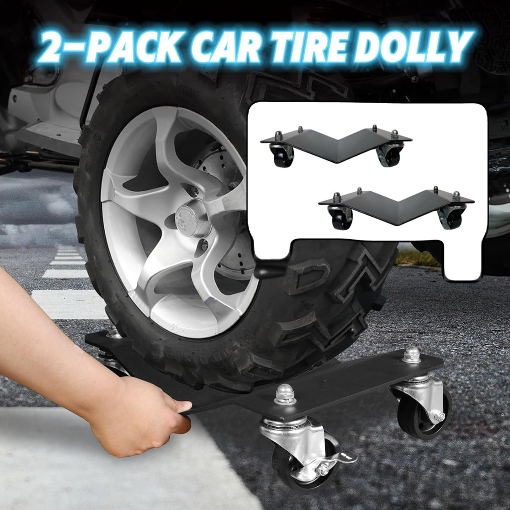 2 Pack Wheel Dolly Set, Car Tire Dolly