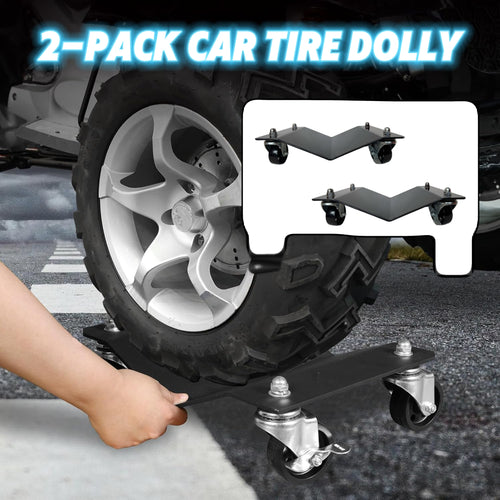 2 Pack Wheel Dolly Set, Car Tire Dolly