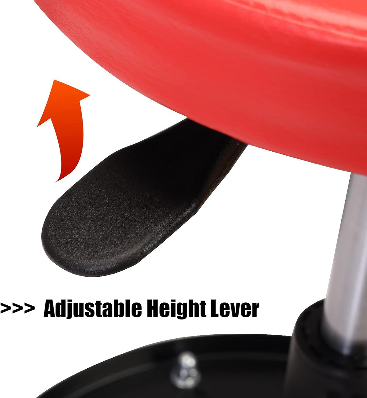 Pneumatic Roller Seat/Creeper with Adjustable Height