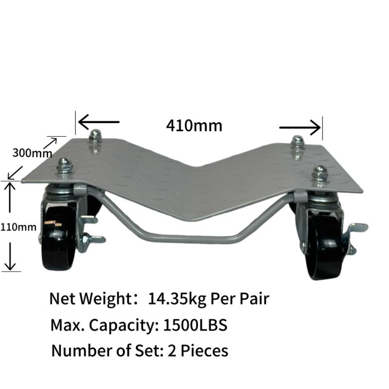 2 Pack Wheel Dolly Set, Car Tire Dolly