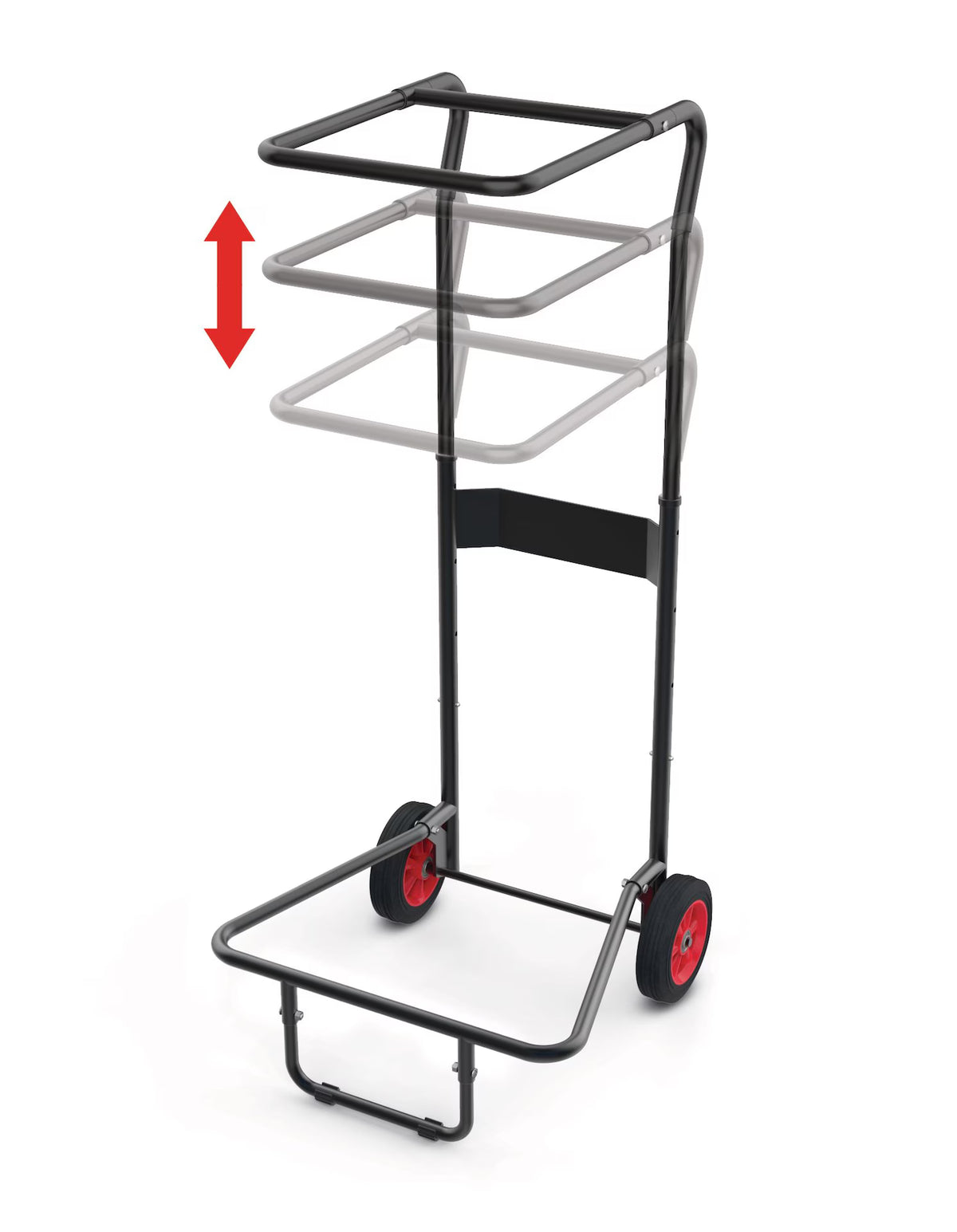 Adjustable Mobile Tire Storage Rack Cart with 2 Wheels